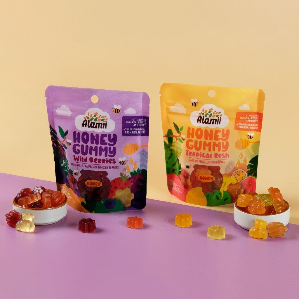 ALAMII Honey Gummy 40g - Wild Berries / Tropical Rush - Cemilan Anak