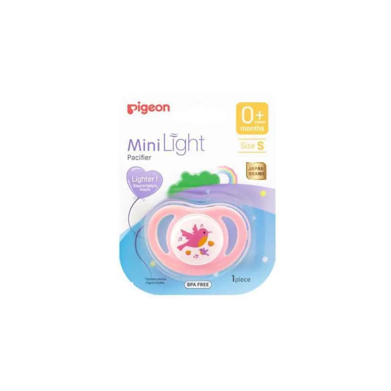 PIGEON PACIFIER MINI LIGHT SIZE S M L BOY GIRL UNISEX / EMPENG BAYI / DOT BAYI + TUTUP MINILIGHT - BPA FREE - SNI