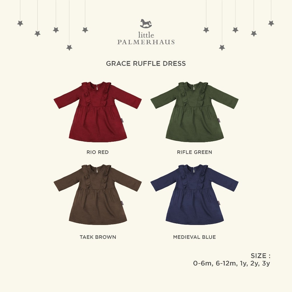 Little Palmerhaus - Grace Ruffle Dress (Dress Bayi Perempuan)