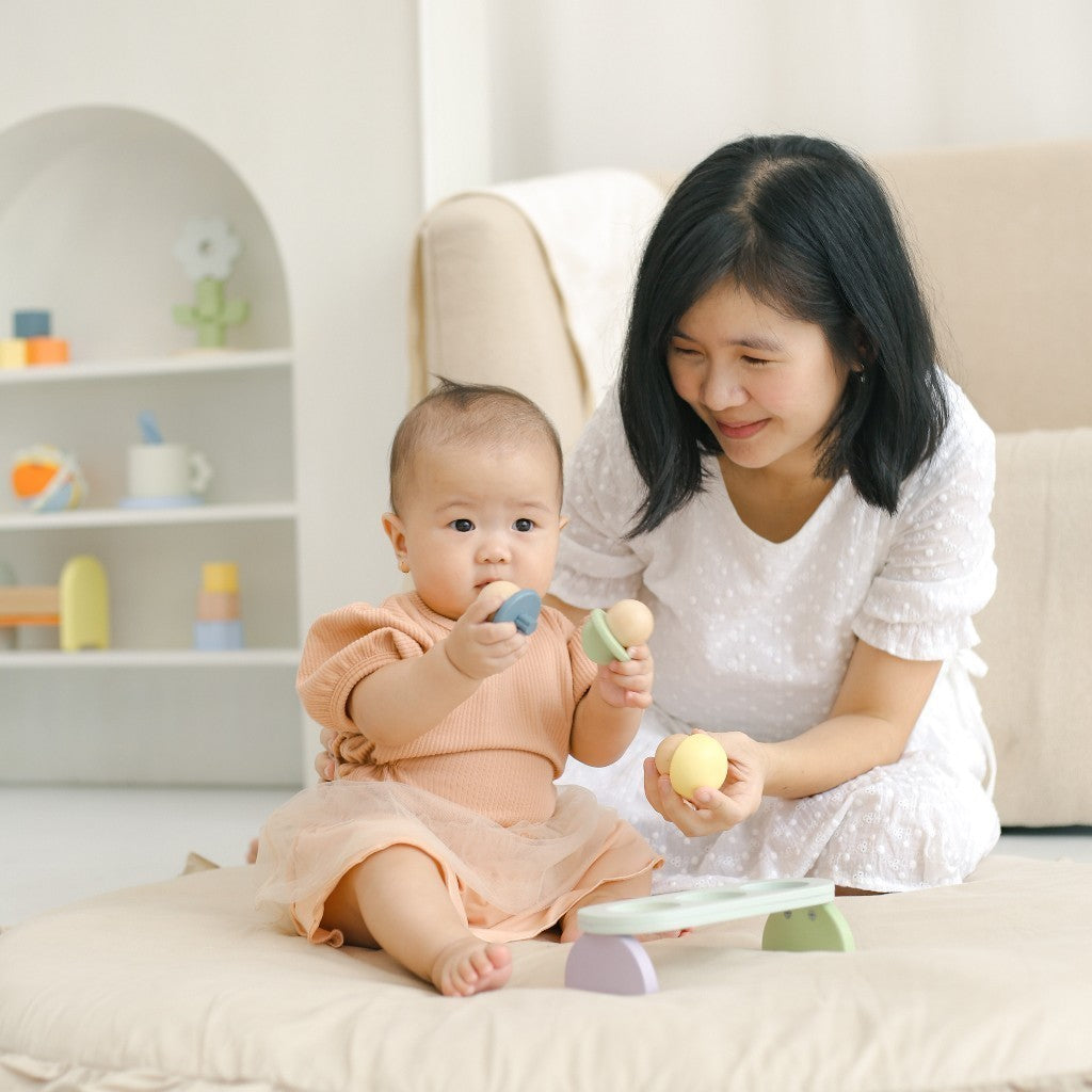 Learning Time Pick & Pluck Turning 1 Series - Mainan Kayu Stimulasi Jari Bayi 9-18 Bulan
