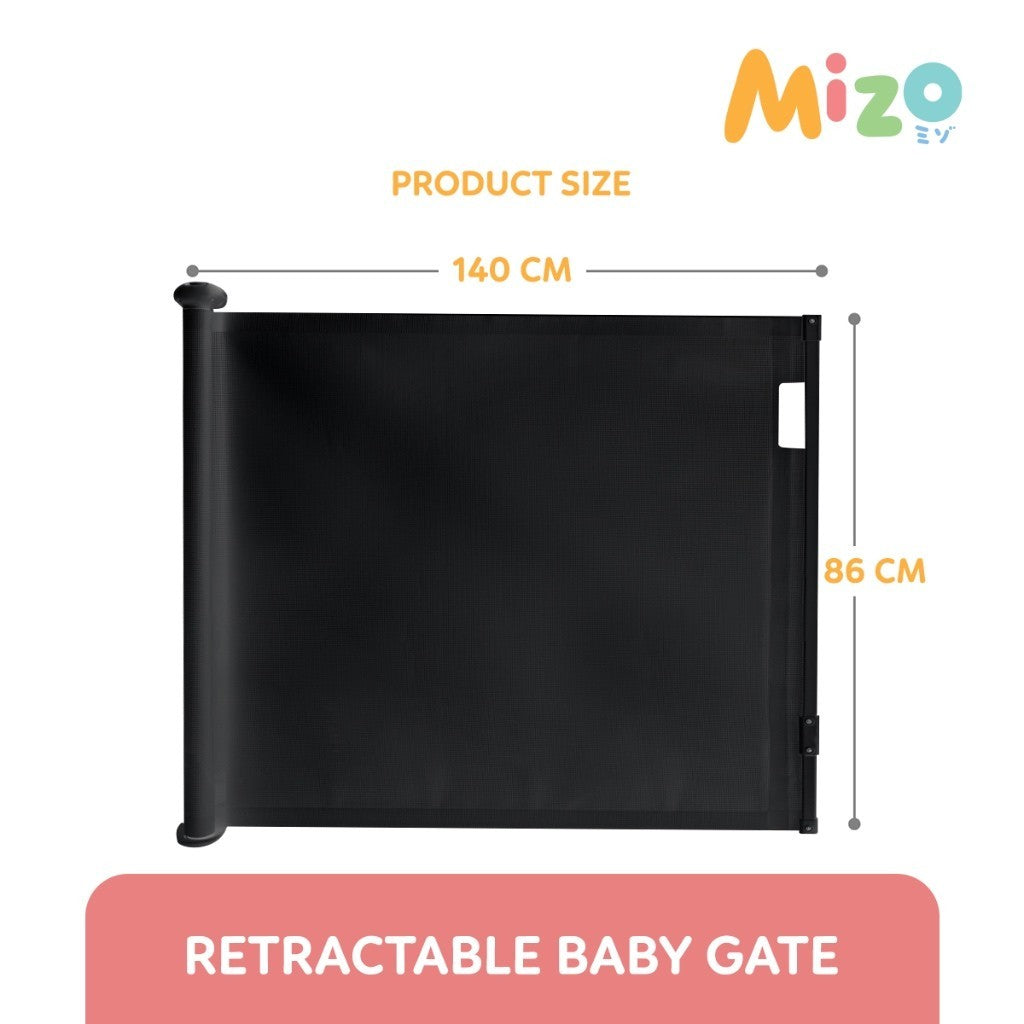 MIZO Retractable Baby Gate Pagar Bayi Pintu Tangga Flexible