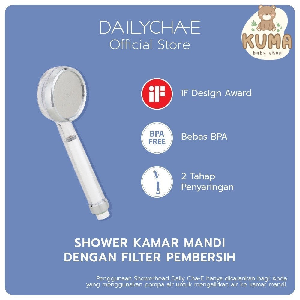 Daily Cha-E Shower Head - Shower Kamar Mandi dan Filter Penyaring Air