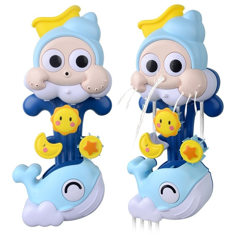 Ingbaby Whale Conch Spinner Splash Water Bath Toys Mainan Mandi Anak