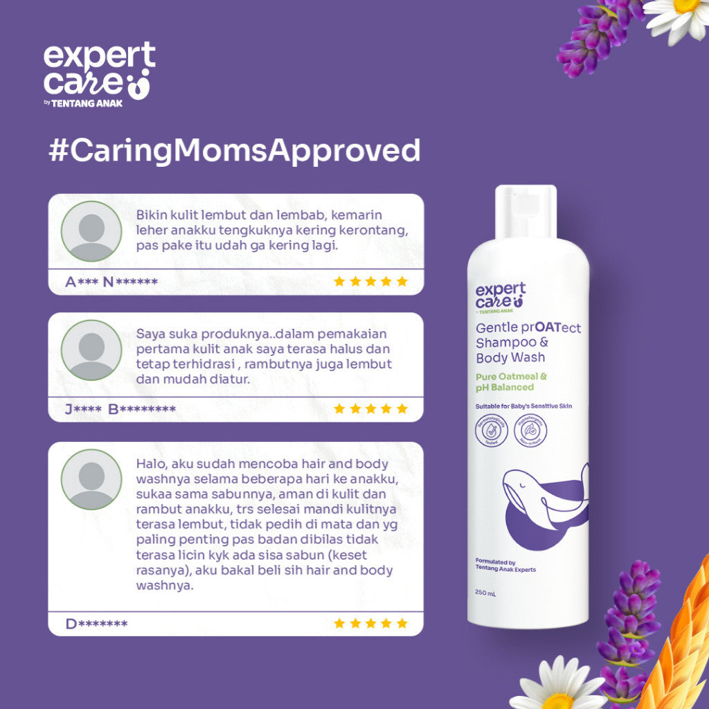 Expert Care 2in1 Shampoo and Body Wash with Colloidal Oatmeal l Sampo dan Sabun Bayi Anak Kulit Sensitif 250ml