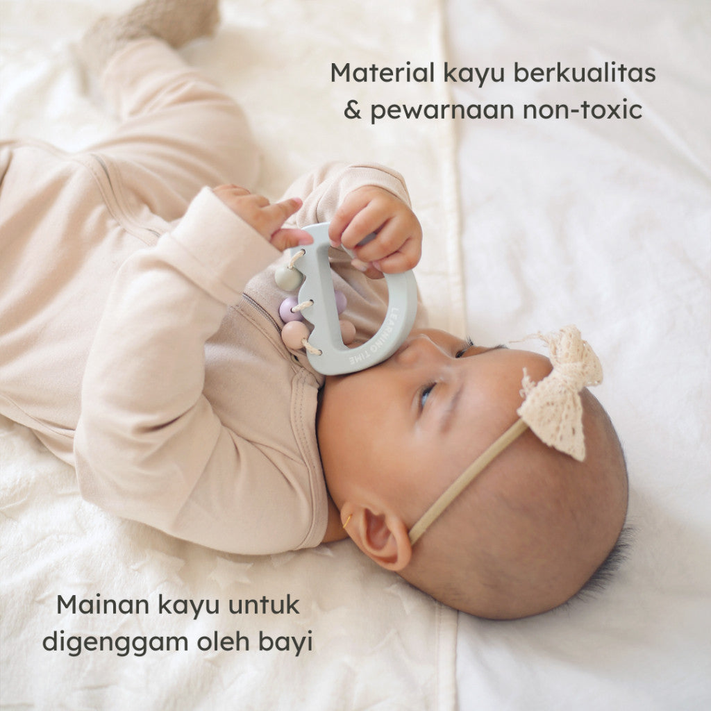Learning Time It’s A Rattle - Mainan Bunyi - Bunyian Bayi Baru Lahir / Newborn Stimulasi Sensorik dan Motorik Usia 0-6 Bulan
