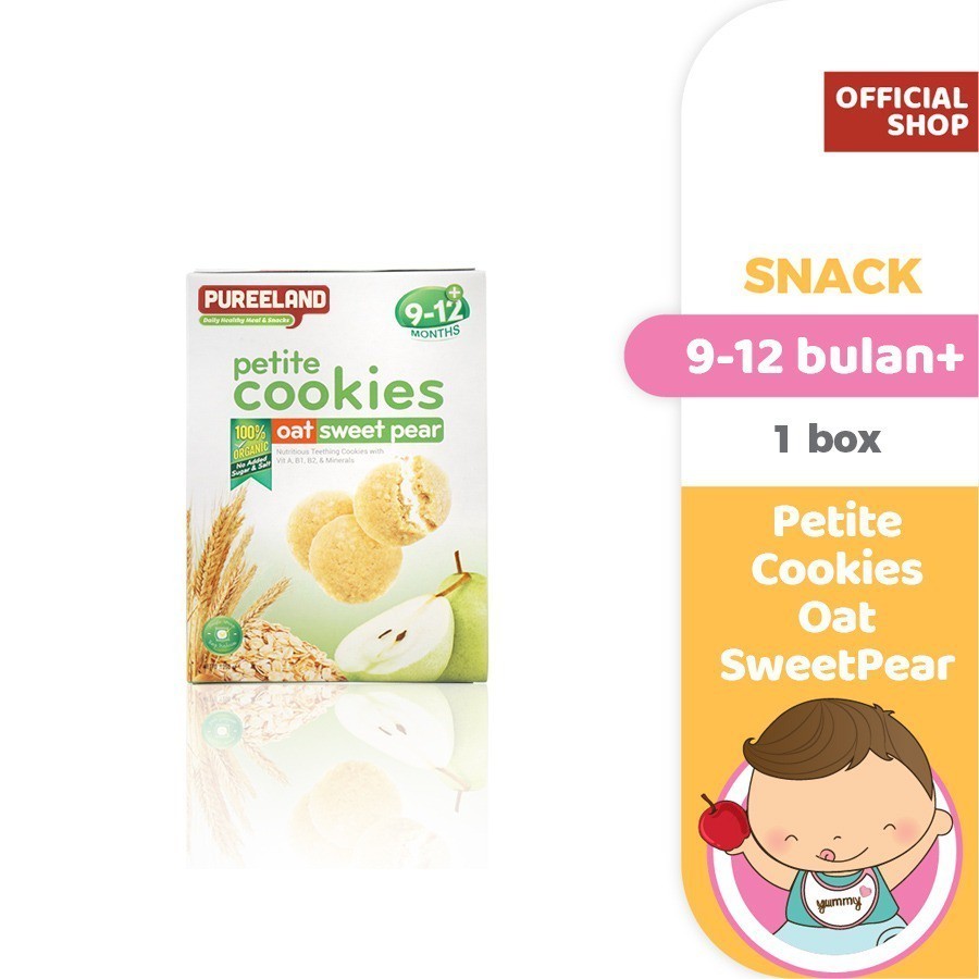 Pureeland Baby Cookies 9 - 12 Bulan / MPASI Bayi Organik / Makanan Bayi / Snack Bayi / Biskuit Bayi