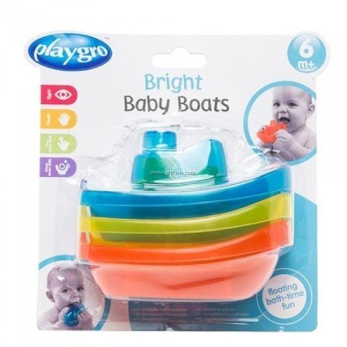 Playgro Baby Bright Baby Boats - Mainan Mandi Anak