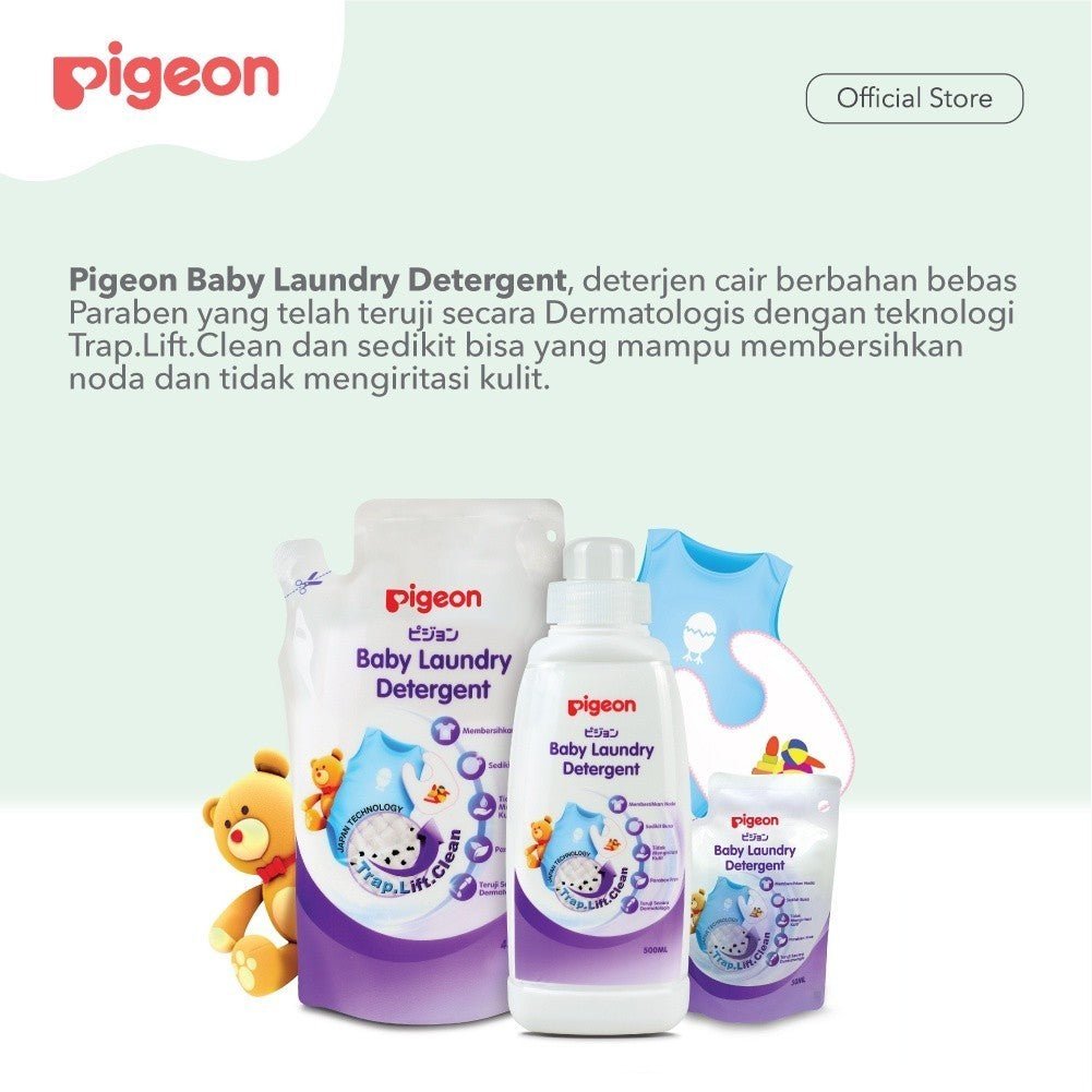 Pigeon Liquid Laundry Detergent 500ml Bottle | Detergent Pakaian Bayi