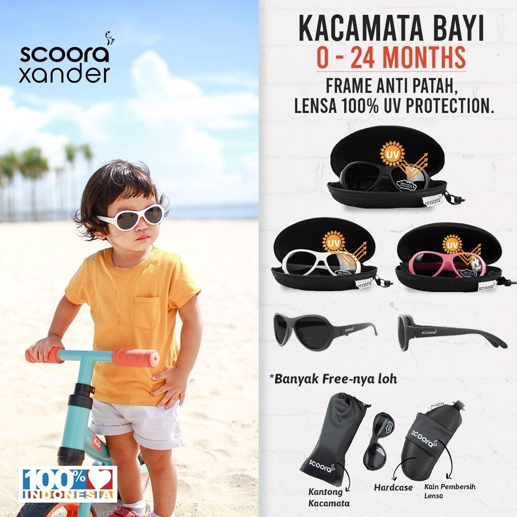 SCOORA Xander Kacamata Bayi Berjemur ( 0-2thn ) Anti UV Baby Sunglasses