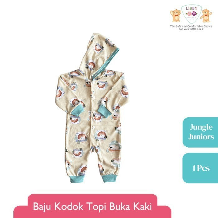 LIBBY Baju Kodok Panjang Buka Kaki Pakai Topi Fresh Dreams (1 pcs) - Racoon Farm 2