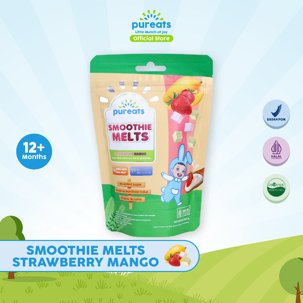 Pureats Smoothie Melts - Snack Yogurt Buah Camilan Bayi