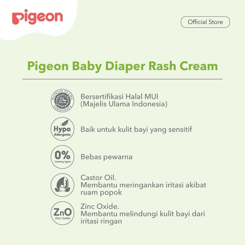 PIGEON Baby Diaper Rash Cream 60Gr | CREAM BAYI UNTUK RUAM POPOK