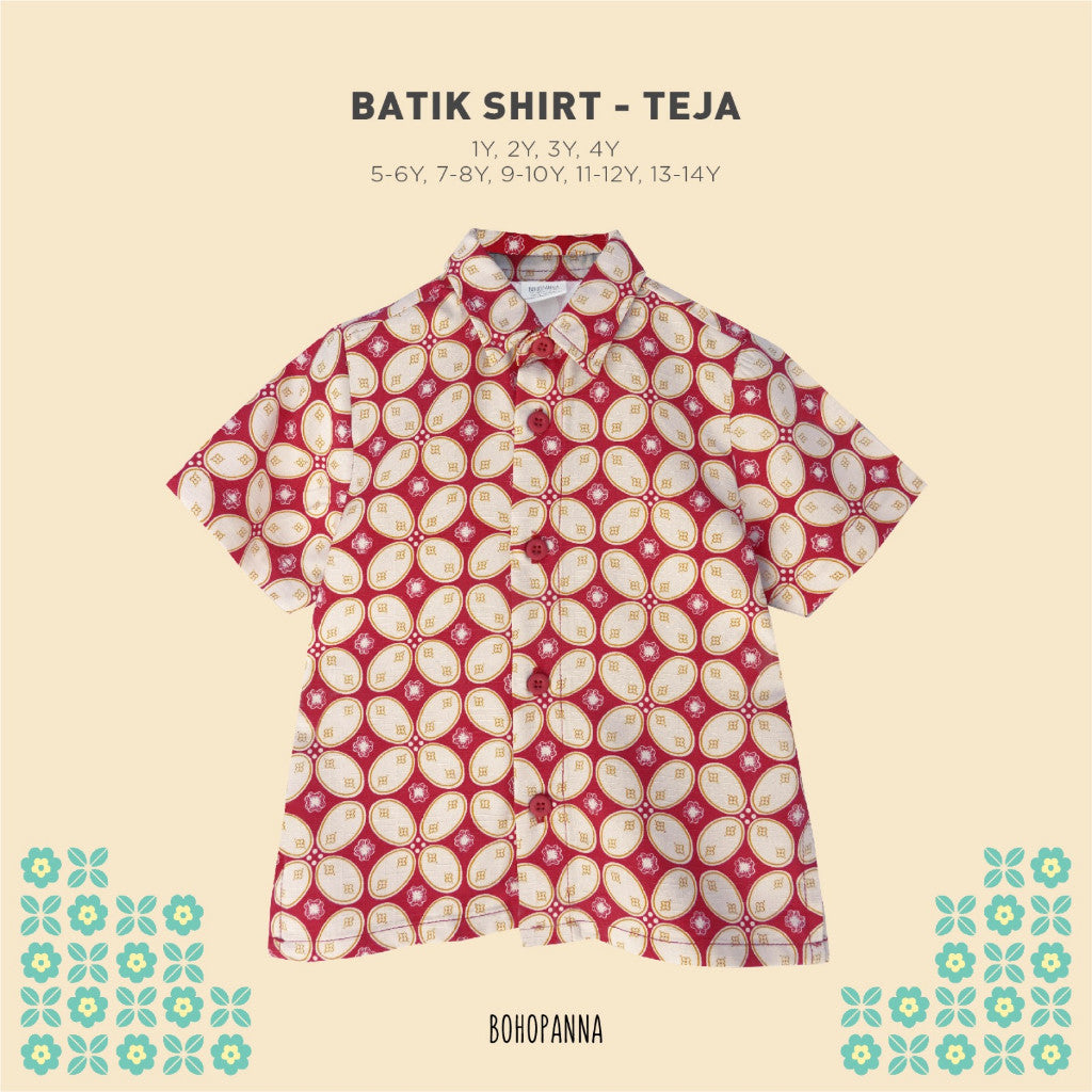 BOHOPANNA - BATIK SHIRT - BATIK - Atasan Batik Anak Laki-Laki