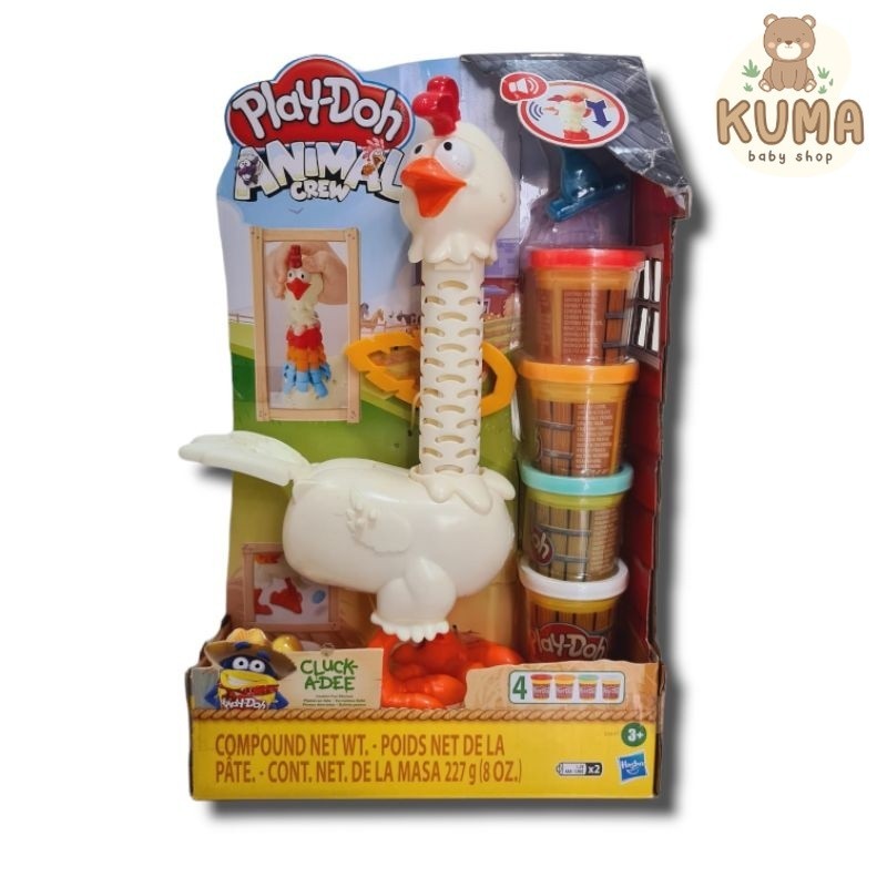 PlayDoh Animal Crew Cluck A Dee Chicken - Mainan Play Doh Anak Hasbro E6647