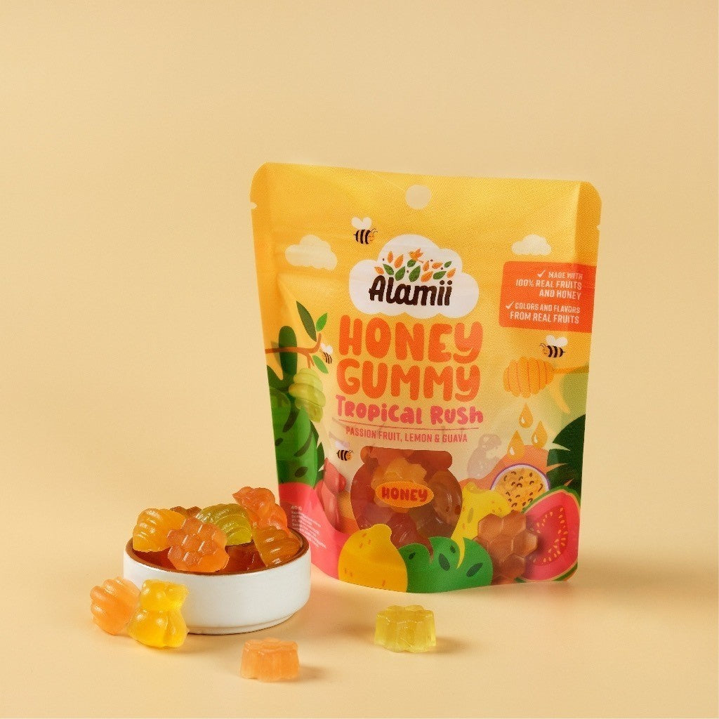 ALAMII Honey Gummy 40g - Wild Berries / Tropical Rush - Cemilan Anak