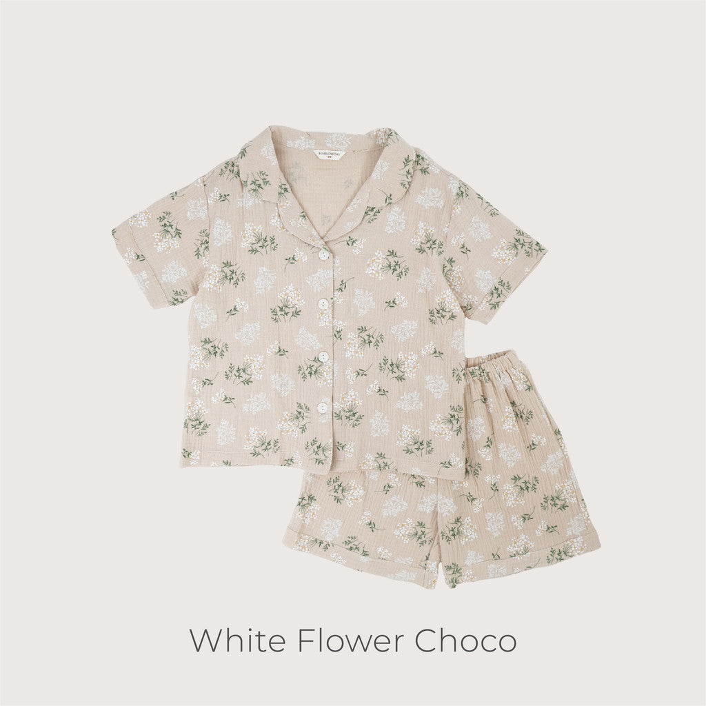 Harlow Kids - NEW Cloud Pajamas for Twenager/ Pajamas Remaja Tweenager/ Pajamas Double Cotton Gauze/Pajamas Anak Perempuan Remaja Tweenager/ Baju Tidur anak Perempuan Remaja Tweenager/ Baju tidur Anak Remaja Tweenager korea