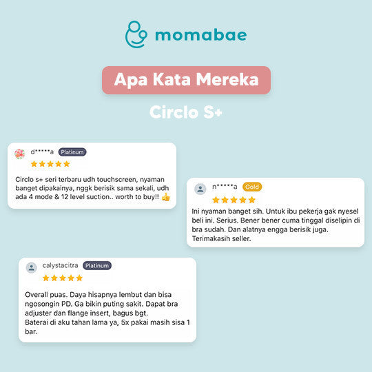 MOMABAE – CIRCLO S+ Handsfree Breast Pump / Pompa ASI Elektrik / Breast Pump Electric / Pumping ASI Elektrik Portable