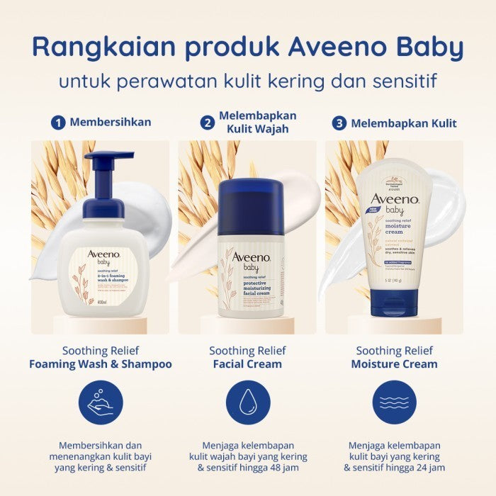 Aveeno Baby Soothing Relief Foaming Wash & Shampoo 400ml