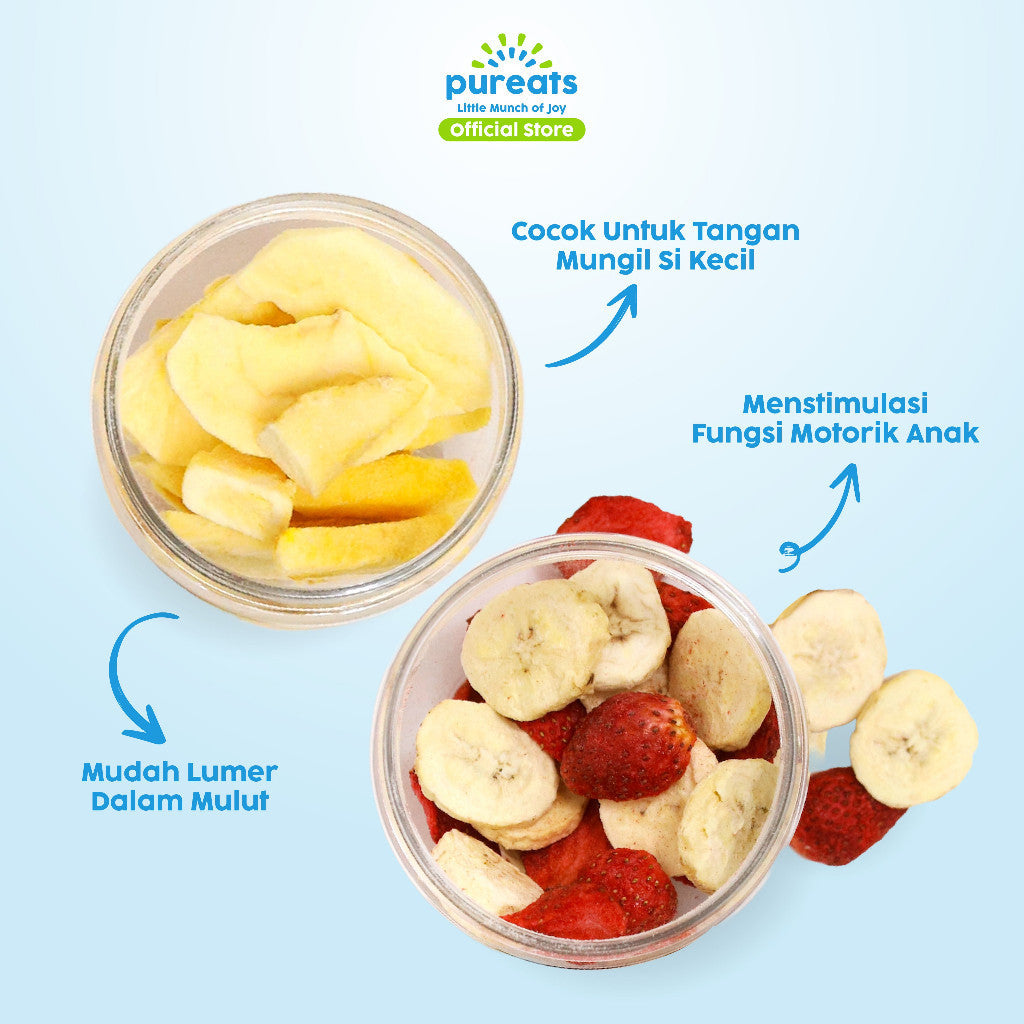 Pureats Freeze Dried Fruits - Snack Buah Kering Balita