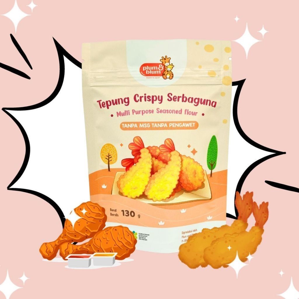 Plum & Blum - Tepung Crispy Serbaguna / Tepung Bumbu Serbaguna -150 gr