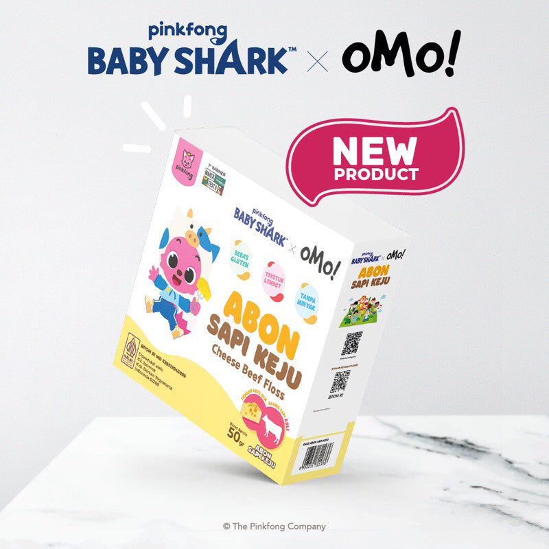 Pinkfong Baby Shark X OMO! Abon Sapi Keju dan Ayam Keju