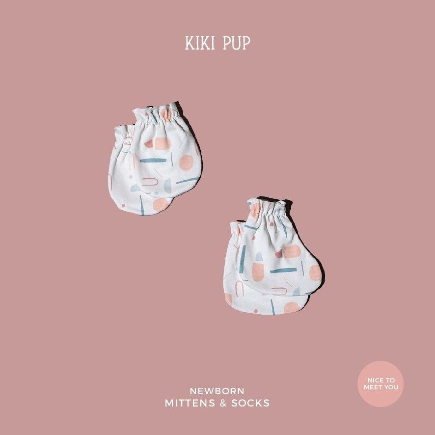 KIKI PUP - Mittens & Socks (Abstract) - Sarung tangan kaki bayi