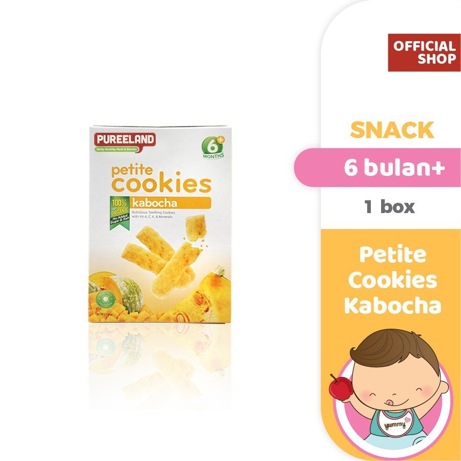 Pureeland Baby Cookies 6 Bulan / MPASI Bayi Organik / Makanan Bayi / Snack Bayi / Biskuit Bayi