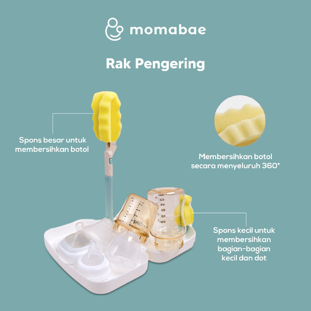 MOMABAE – Rak Pengering Botol Susu Bayi / Rak Botol Susu Bayi / Rak Dot Botol Susu Drying Rack Travel on the Go