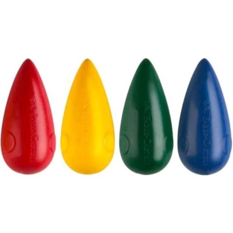 Crayon Faber Castell Easy Grasp Bulb Crayons ( 4 Warna ) Krayon Anak Bayi