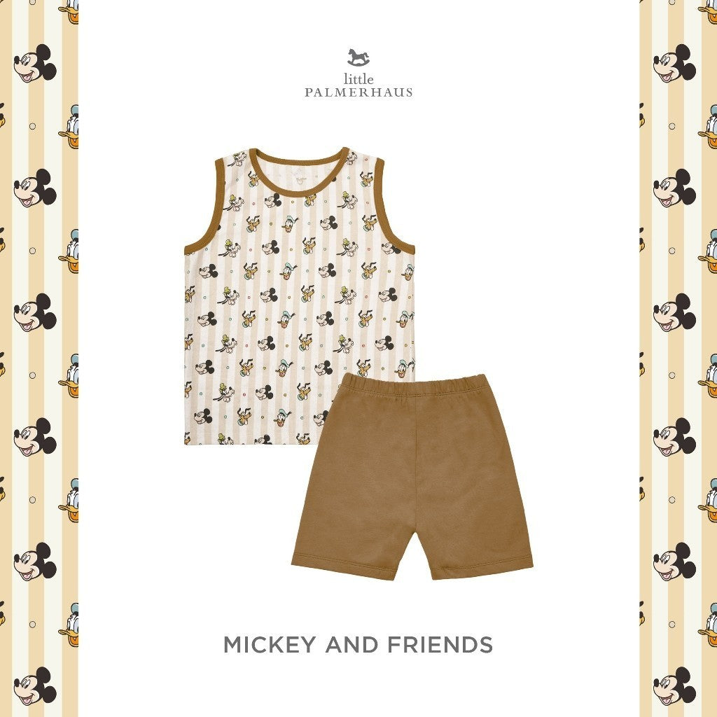 Little Palmerhaus - Mickey and Friends Sleeveless Set (Setelan Baju Anak Lengan Buntung)