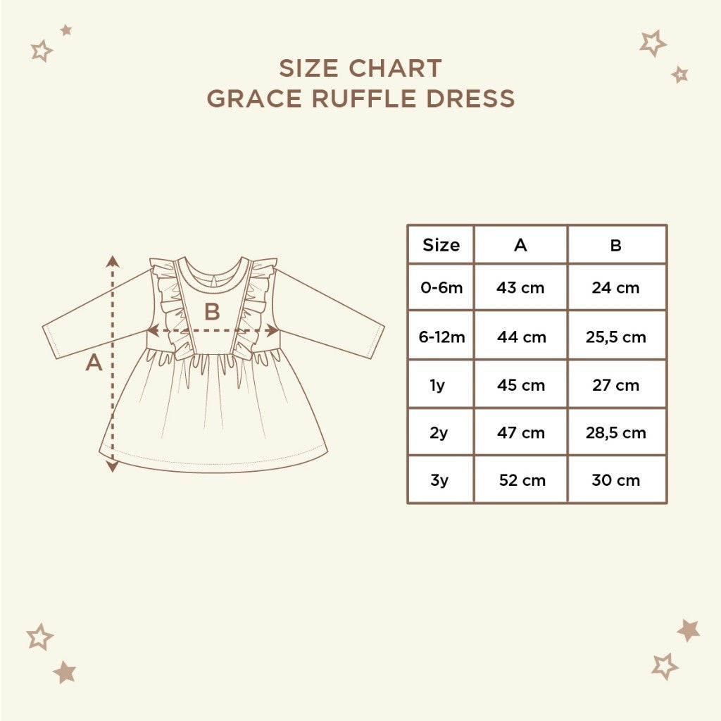 Little Palmerhaus - Grace Ruffle Dress (Dress Bayi Perempuan)