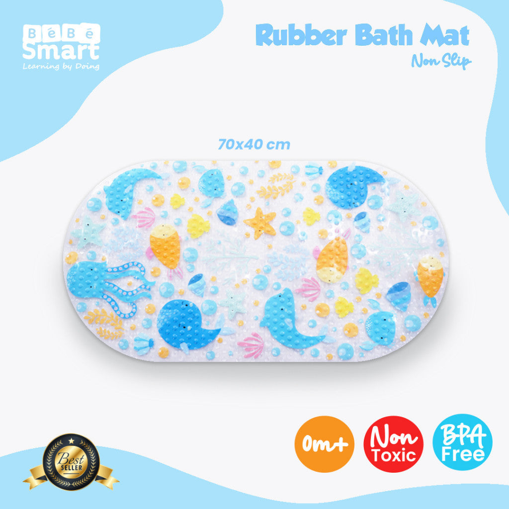 Alas Bak Mandi Karet Anti Slip - Bath Mat Non Slip by Bebe Smart