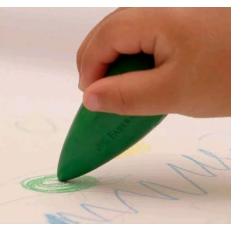 Crayon Faber Castell Easy Grasp Bulb Crayons ( 4 Warna ) Krayon Anak Bayi