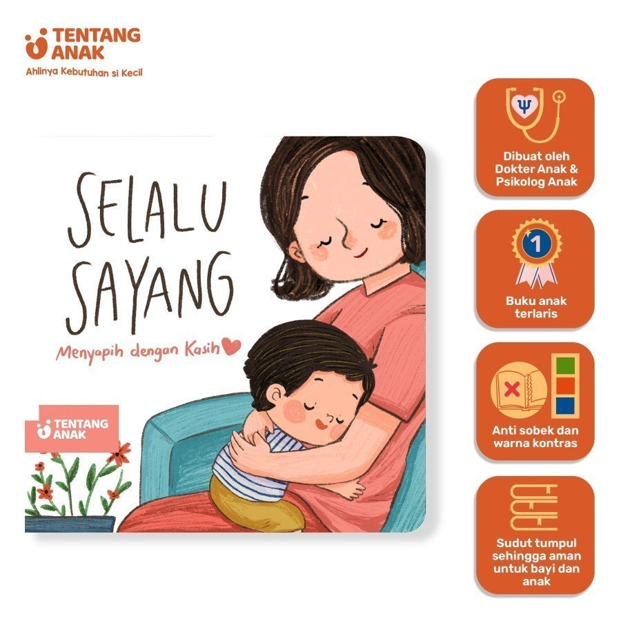 Tentang Anak Board Book - Buku Cerita Anak Bergambar Bilingual Sikap Belajar
