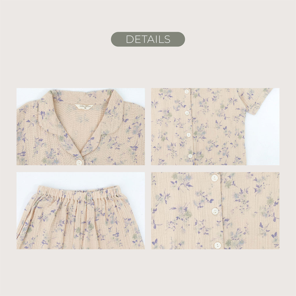 Harlow Kids - NEW Cloud Pajamas for Twenager/ Pajamas Remaja Tweenager/ Pajamas Double Cotton Gauze/Pajamas Anak Perempuan Remaja Tweenager/ Baju Tidur anak Perempuan Remaja Tweenager/ Baju tidur Anak Remaja Tweenager korea