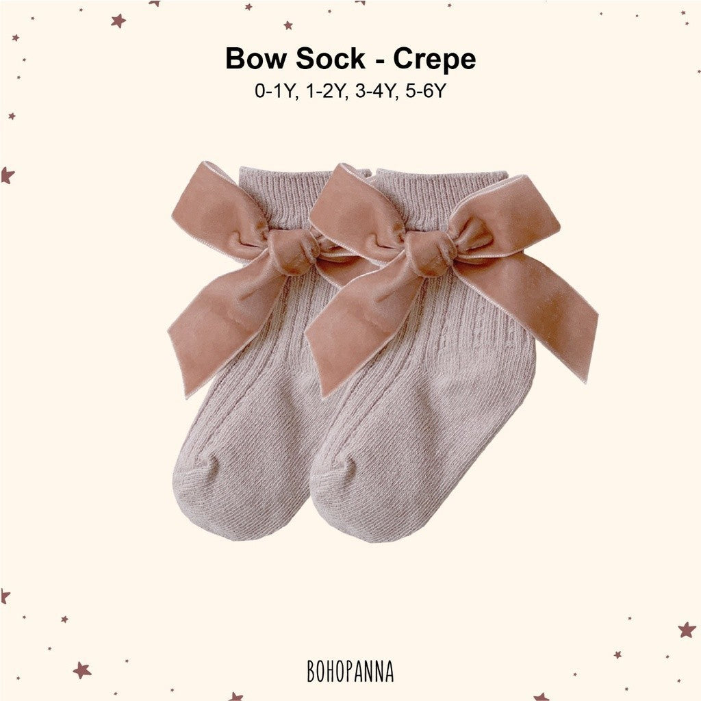 BOHOPANNA - BOW SOCK - Kaos Kaki Bayi Anak Perempuan