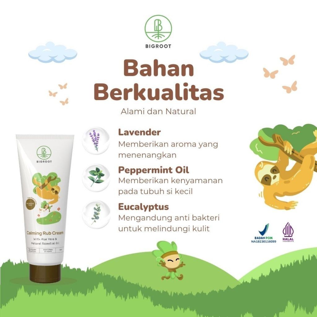 Bigroot Calming Rub Baby Cream 30ml