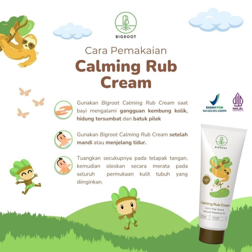 Bigroot Calming Rub Baby Cream 30ml