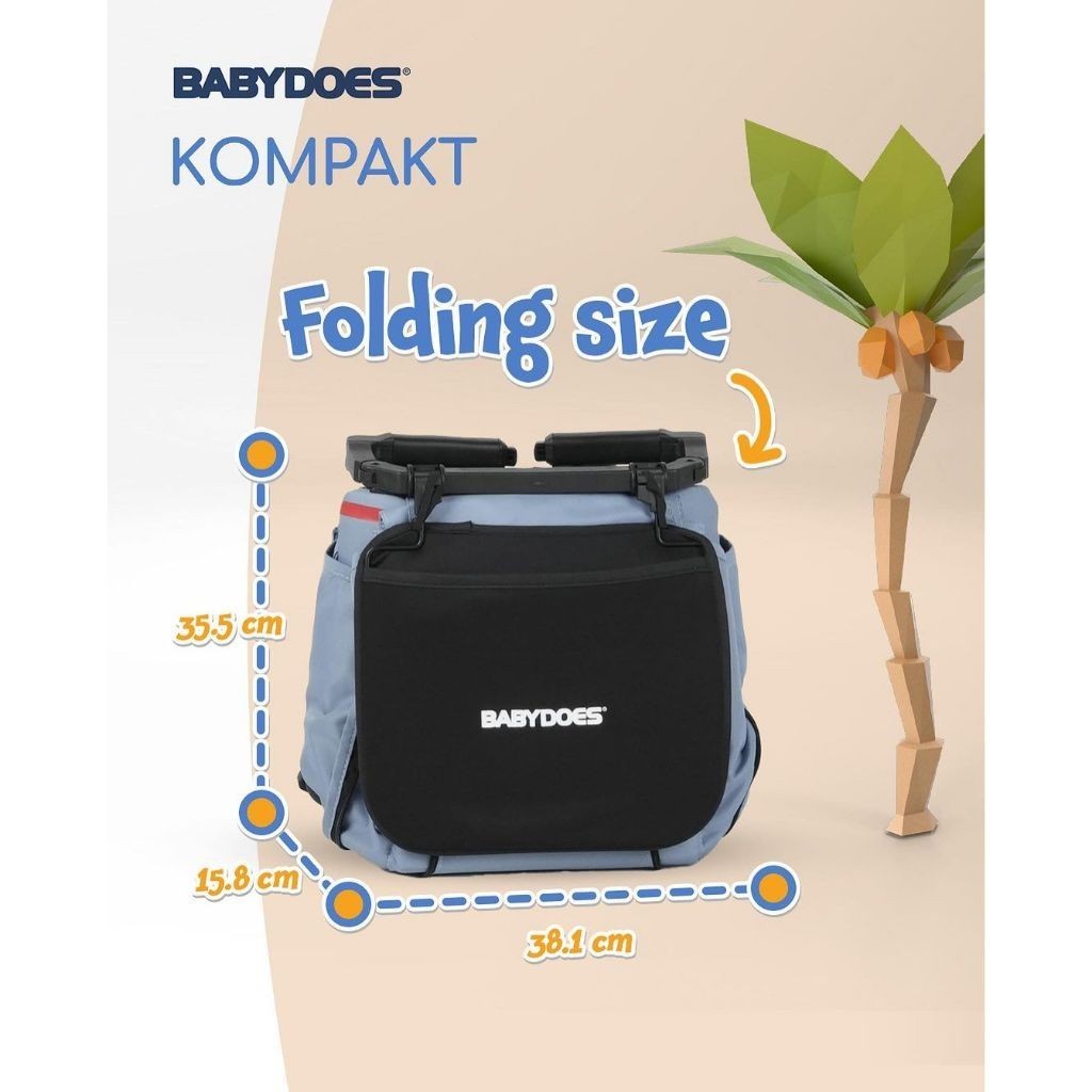 Stroller Kereta Dorong Bayi Babydoes Kompakt Cabin Size Travelling
