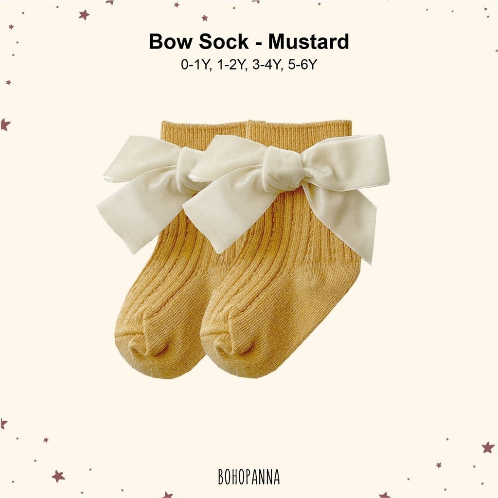 BOHOPANNA - BOW SOCK - Kaos Kaki Bayi Anak Perempuan