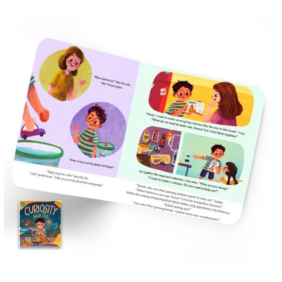Tentang Anak Board Book - Buku Cerita Anak Bergambar Bilingual Sikap Belajar