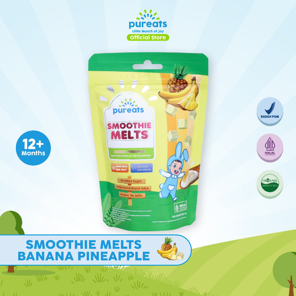 Pureats Smoothie Melts - Snack Yogurt Buah Camilan Bayi
