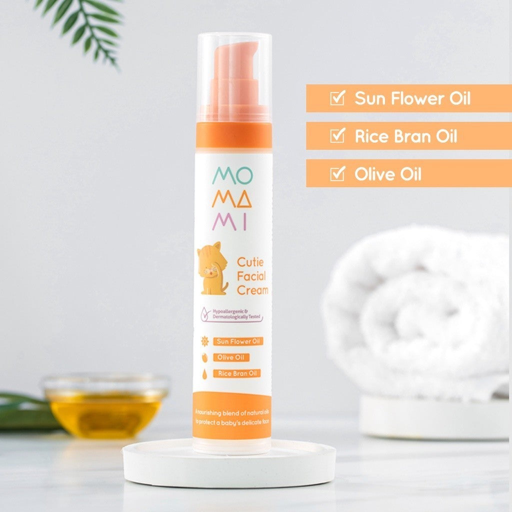 Momami Baby Cutie Facial Cream - Lotion & Cream Ruam Wajah Bayi (50 gr)