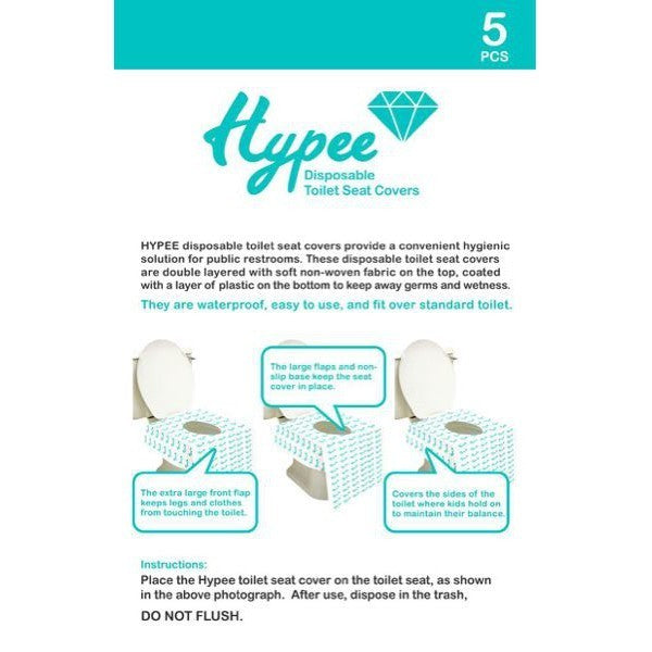 Hypee Toilet Seat Cover Disposable Waterproof (isi 5 pcs)