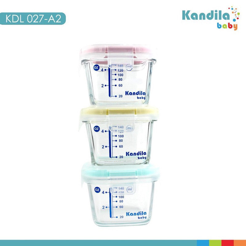 Kandila Glass Food Container 160ml KDL027-A2