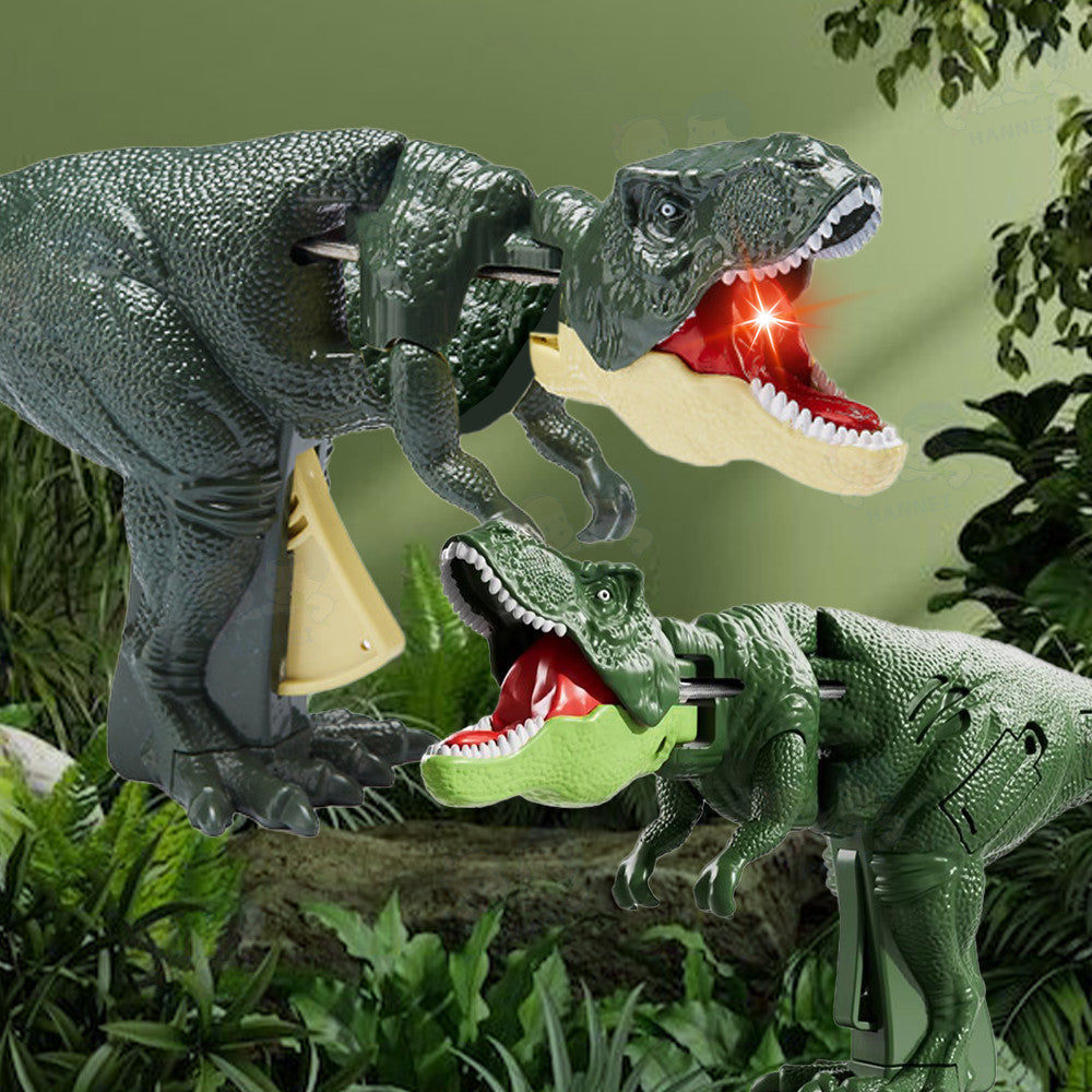 Hannei Mainan Dinosaurus Viral Anak Tekan Tembakan Ada Suara Dan Lampu Sha Sha Sha Bisa Diputar 300°