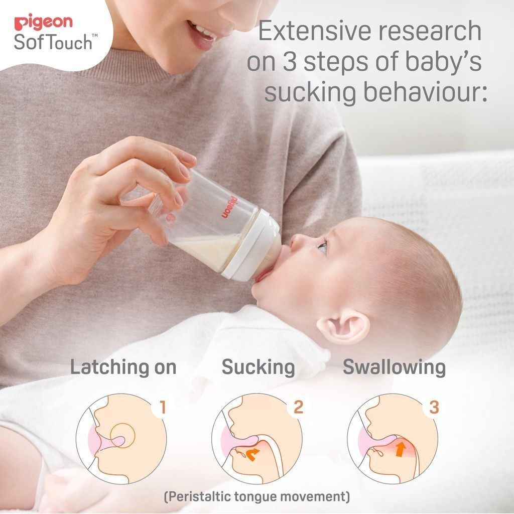 Pigeon SofTouch BPP Nursing Wide Neck Bottle Botol Susu Bayi