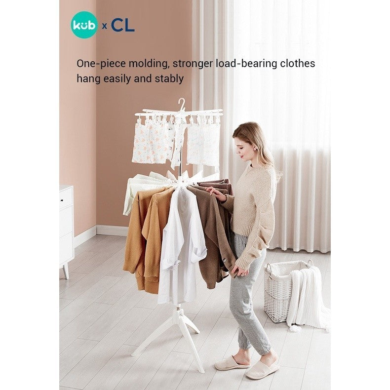 KUB x CL Folding Umbrella Stand | Tiang Jemuran Baju Bayi Anak