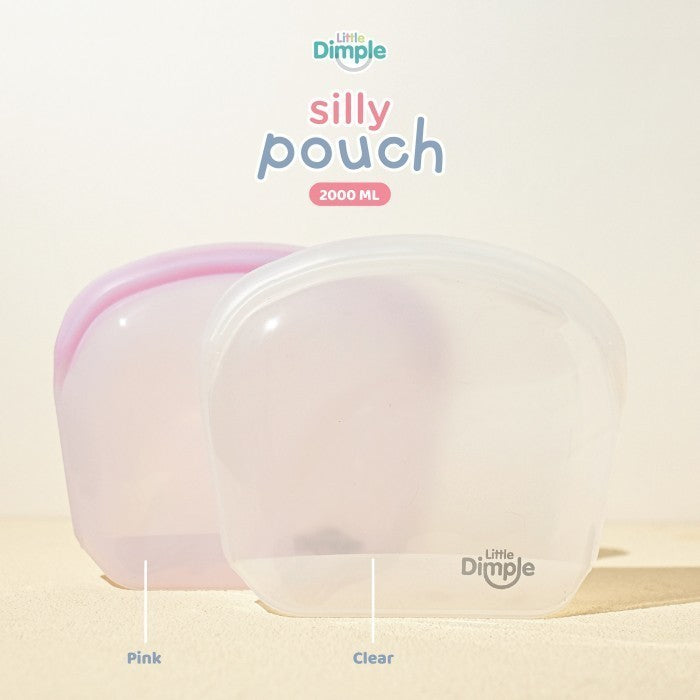 Little Dimple Silly Pouch Silikon Pouch Pompa Asi Makanan Anti Tumpah 2000 ml 2000ml
