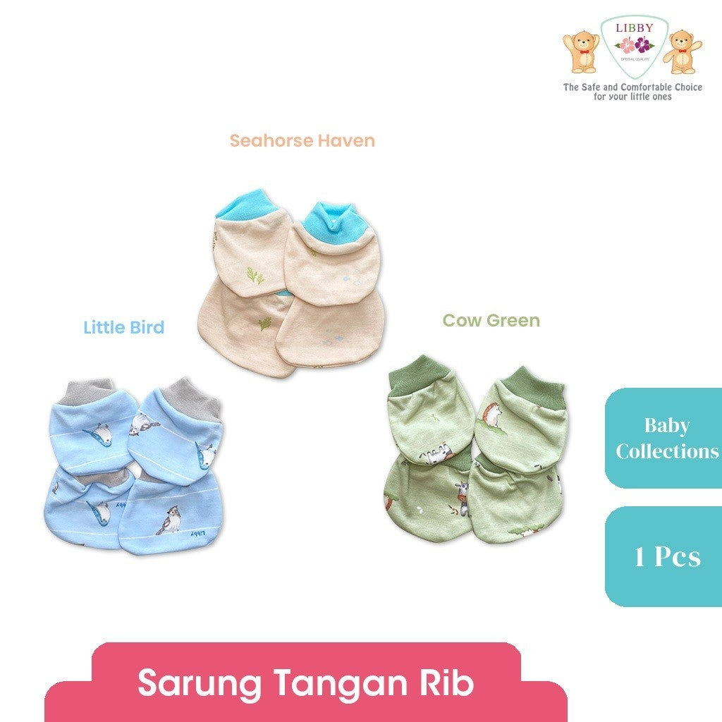 LIBBY Sarung Tangan & Kaki Motif Baby Collection (1pcs/set)